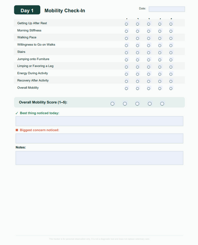Hip & Joint Progression Tracker