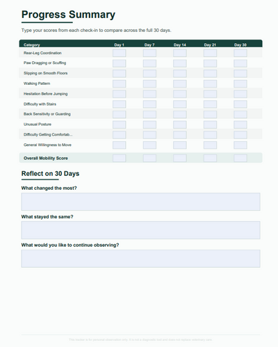 Spine & Disc Progression Tracker